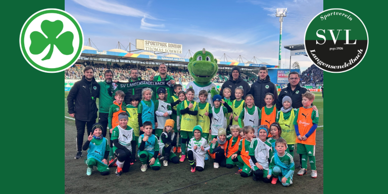 Ausflug der F- und E-Jugend des SV Langensendelbach zum Spieltagscamp der SpVgg Greuther Fürth